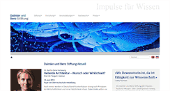 Desktop Screenshot of daimler-benz-stiftung.de