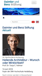 Mobile Screenshot of daimler-benz-stiftung.de